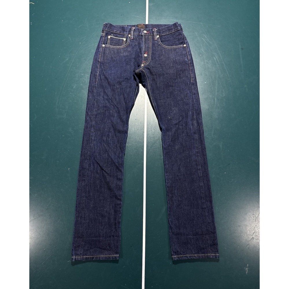 Strivers Row Selvedge Denim Jeans Straight Fit 30x33 Dark Wash 5 Pocket USA Made